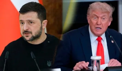 Volodímir Zelenski / Donald Trump. 