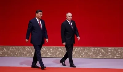 Xi Jinping y Vladímir Putin.
