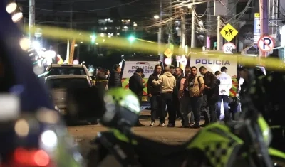 Zona del atentado contra el senador Miguel Uribe.