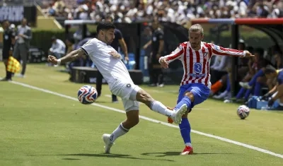El francés Antoine Griezmann marcó el gol del triunfo del Atlético sobre el Seattle Sounders.