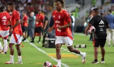 El peruano André Carrillo, centrocampista del Corinthians de Brasil.