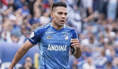 Radamel Falcao García, delantero de Millonarios. 