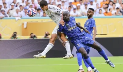 Gonzalo García marcó el gol del Real Madrid ante Al Hilal.