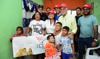 Beneficiarios del programa 'Mi Casa Bacana' en Baranoa. 