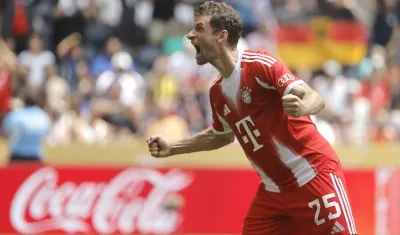 Thomas Muller marcó un doblete para el Bayern Múnich. 