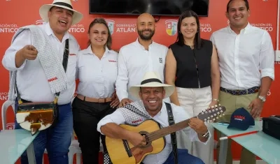 Promotores de Panaca y funcionarios de la Gobernación del Atlántico. 