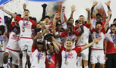 La celebración de Santa Fe tras la conquista de su décima estrella. 