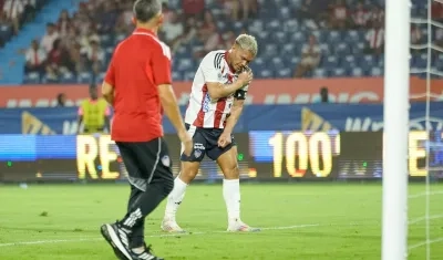 Teófilo Gutiérrez sufrió la lesión en los minutos finales contra Tolima. 
