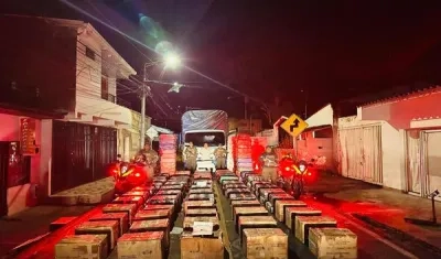 Marihuana incautada.