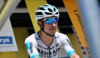 Santiago Buitrago en el Tour de Francia 2025.