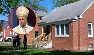 Casa donde el papa León XIV pasó sus primeros años en Dolton. 