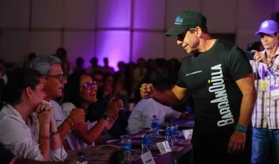 Alcalde Alejandro Char en el Foro de la OCDE.