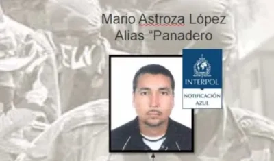Mario Astroza López, alias 'El panadero'.