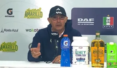 El técnico de Junior, Alfredo Arias.