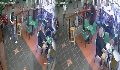 Cámara captó el asalto a mano armada. 