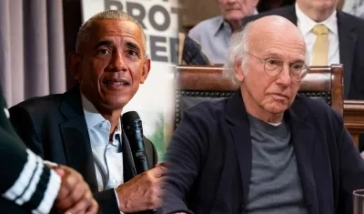 Barack Obama y Larry David.