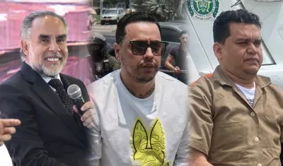 El Ministro Benedetti y los jefes de las bandas, alias ‘Castor’ y Digno Palomino.