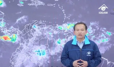 Daniel Useche, Meteorólogo de la Oficina del Servicio de Pronóstico y Alertas del Ideam.