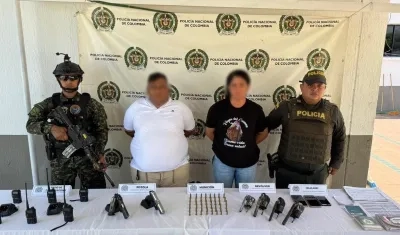 Alias 'Valenciano', capturado junto con su compañera sentimental. 