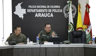 Mayor General Carlos Triana, director de la Policía Nacional. 
