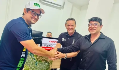 Inauguración de la oficina catastral.