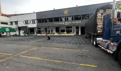 Cocaína incautada por la Policía. 