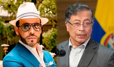 Abelardo De La Espriella y el Presidente Gustavo Petro.