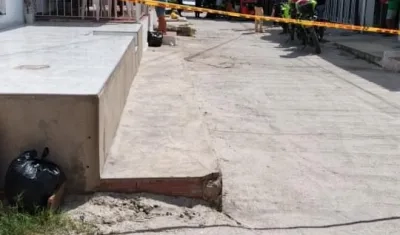 Lugar del doble crimen. 