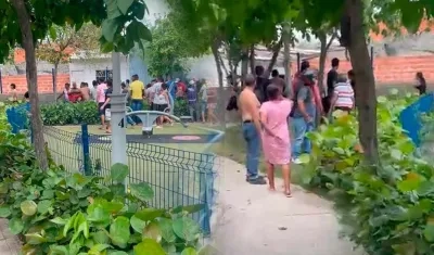 Parque donde se registró el doble homicidio. 