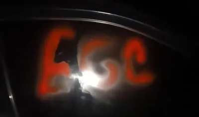 Carro fue marcado con las siglas EGC.