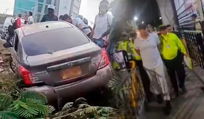 Lugar del accidente y momento de la entrega de Edwin Cataño Guevara.