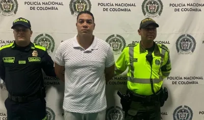 Edwin Cataño en la URI de la Fiscalía. 