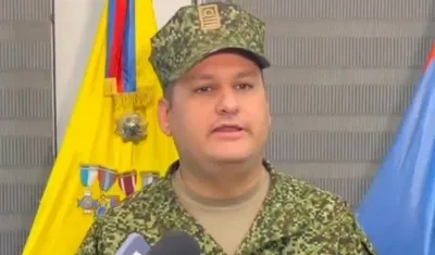 Coronel de Infantería de Marina Ricardo Visbal, comandante de la Brigada de Infantería de Marina No. 2.