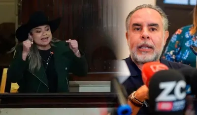 Lina María Garrido y Armando Benedetti.