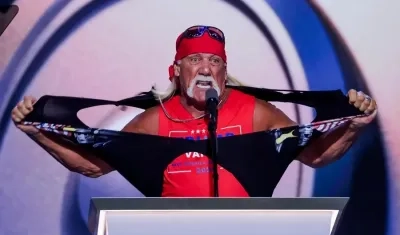 El luchador estadounidense Hulk Hogan.