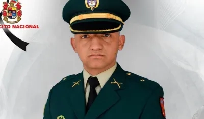 Subteniente Jhonatan Monsalve Moreno, asesinado en el atentado.