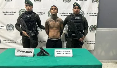 Alias 'Jonás', de 22 años, uno de los presuntos sicarios.