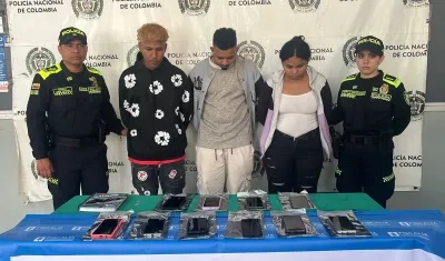 Los tres capturados.