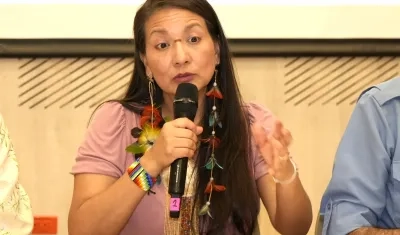 Lena Estrada Añokazi, ministra de Ambiente.