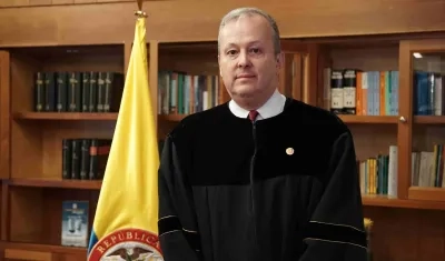 El magistrado Alfonso Cajiao, quien se pronunció por la controversia.