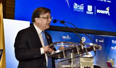 El presidente de la Corte Constitucional, Jorge Enrique Ibáñez Najar.