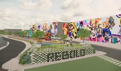 Render del nuevo parque que se construirá en el Malecón de Rebolo.