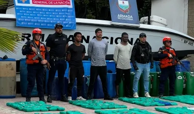 Los costarricenses capturados.