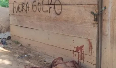 Lugar donde fue encontrado uno de los cuerpos.