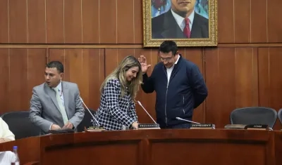 El senador Miguel Ángel Pinto.