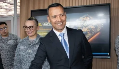 Ministro de Defensa Pedro Sánchez Suárez.