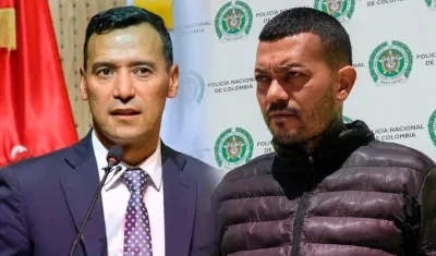 Ministro de Defensa, Pedro Sánchez Suárez / Elder José Arteaga Hernández, alias 'El Costeño'.  