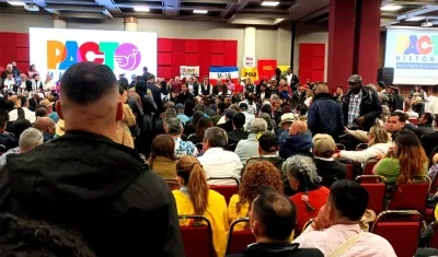 Aspecto de la convención nacional del Pacto Histórico. 