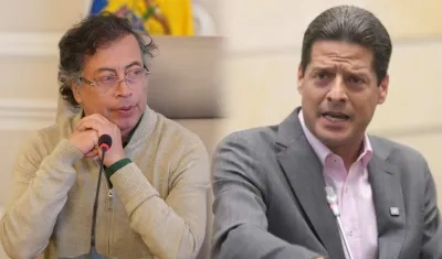 El Presidente Gustavo Petro y el senador Mauricio Gómez.