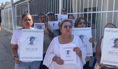 Plantón en Las Margaritas de Soledad. 